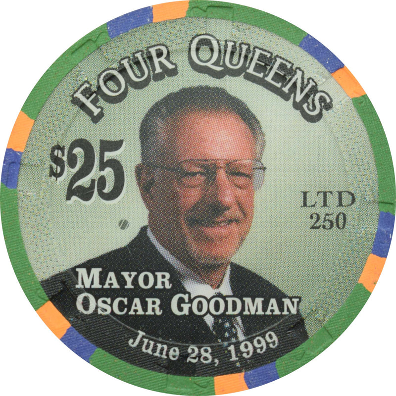 Four Queens Casino Las Vegas Nevada $25 Mayor Oscar Goodman Chip 1999