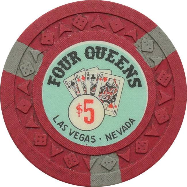 Four Queens Casino Las Vegas Nevada $5 Chip 1966