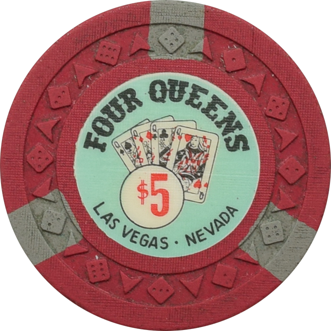 Four Queens Casino Las Vegas Nevada $5 Chip 1966