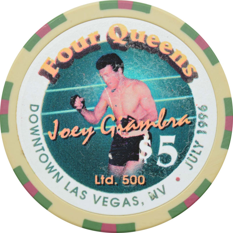 Four Queens Casino Las Vegas Nevada $5 Joey Giambra Chip 1996