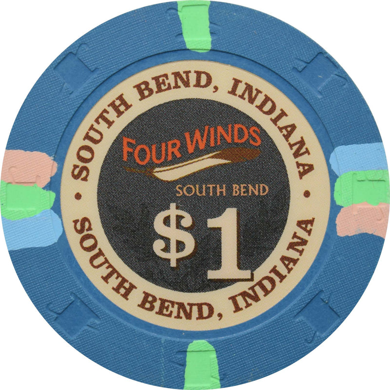 Four Winds Casino - South Bend Casino South Bend Indiana $1 Chip
