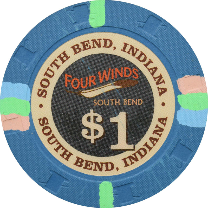 Four Winds Casino - South Bend Casino South Bend Indiana $1 Chip