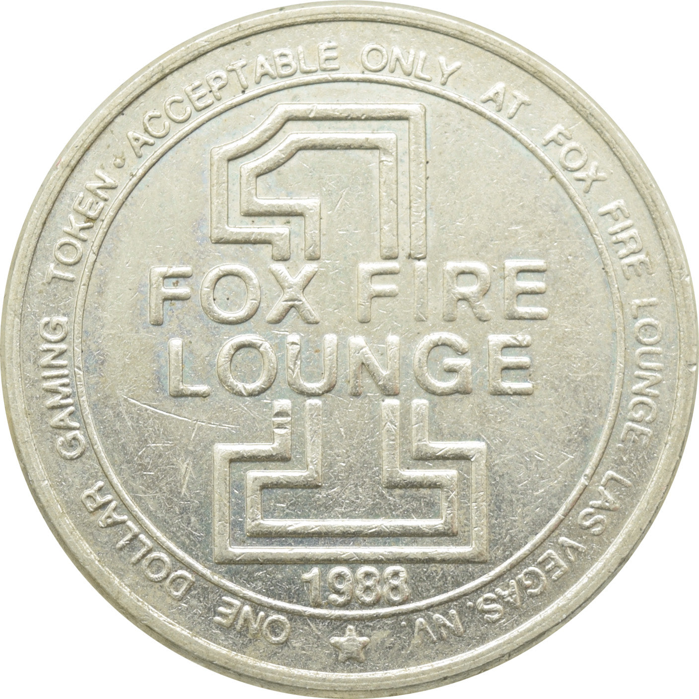 Foxfire Lounge Las Vegas NV $1 Token 1988