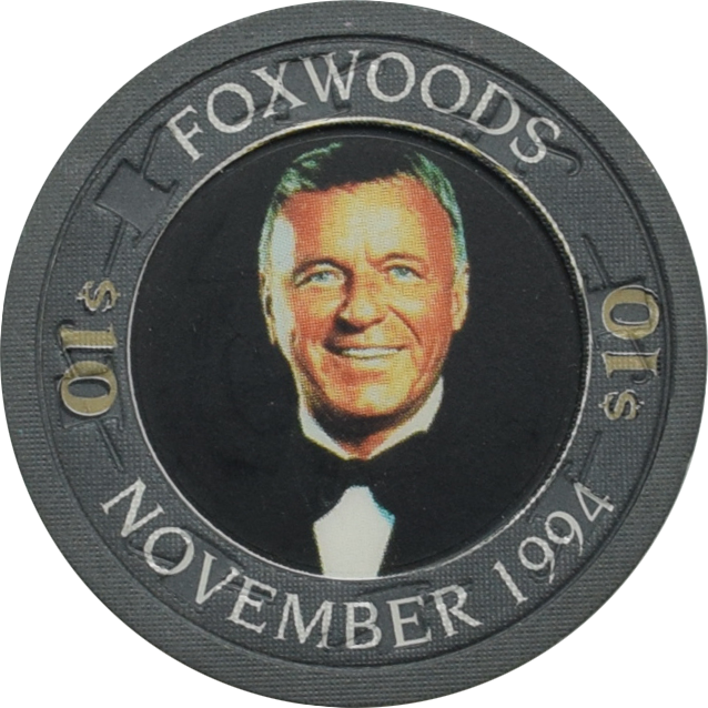 Foxwoods Casino Ledyard Connecticut $10 Frank Sinatra Chip