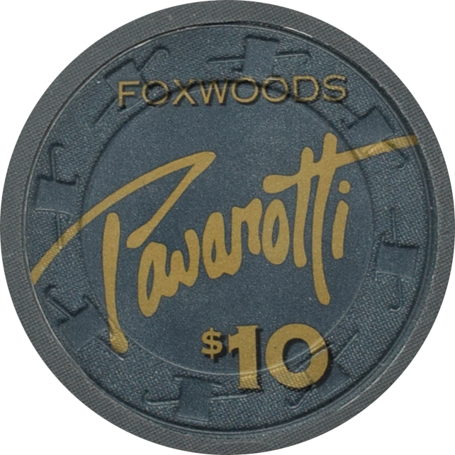 Foxwoods Casino Ledyard Connecticut $10 Pavarotti Chip