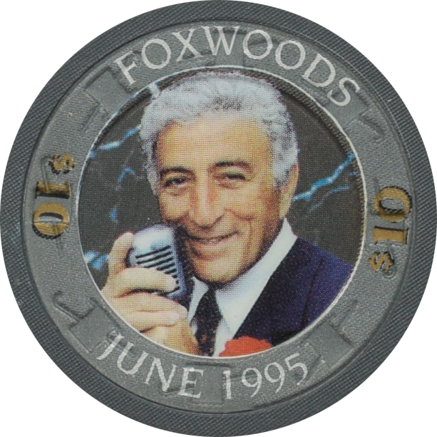 Foxwoods Casino Ledyard Connecticut $10 Tony Bennett Chip