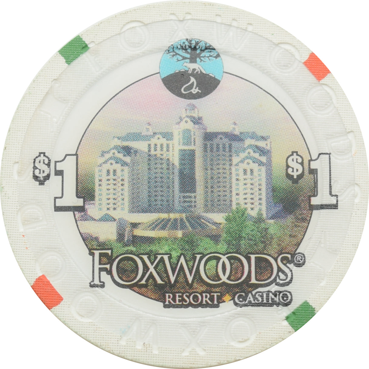 Foxwoods Casino Ledyard Connecticut $1 Chip