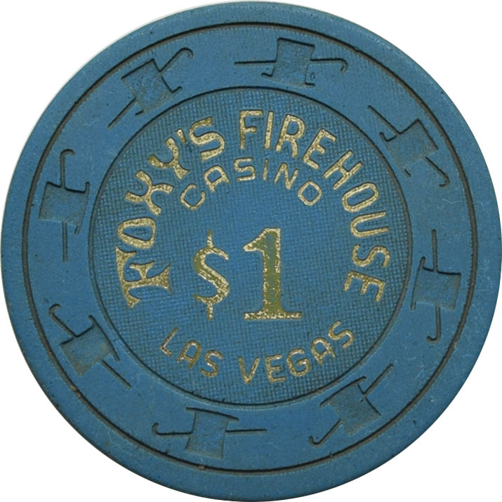 Foxy's Firehouse Casino Las Vegas Nevada $1 Chip 1980s