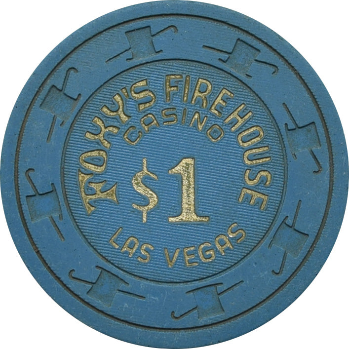 Foxy's Firehouse Casino Las Vegas Nevada $1 Chip 1980s