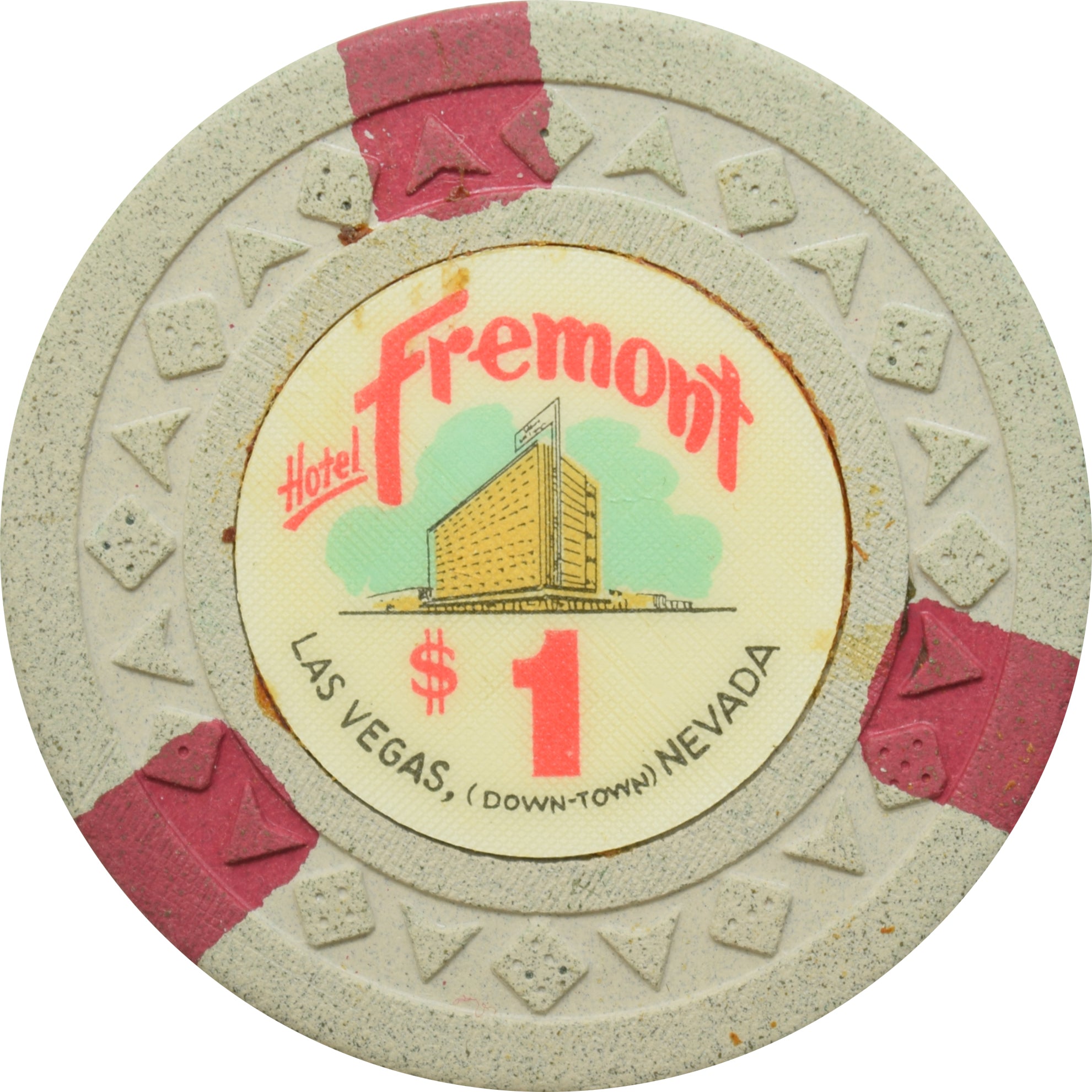 Fremont Casino Las Vegas Nevada $1 Chip 1962