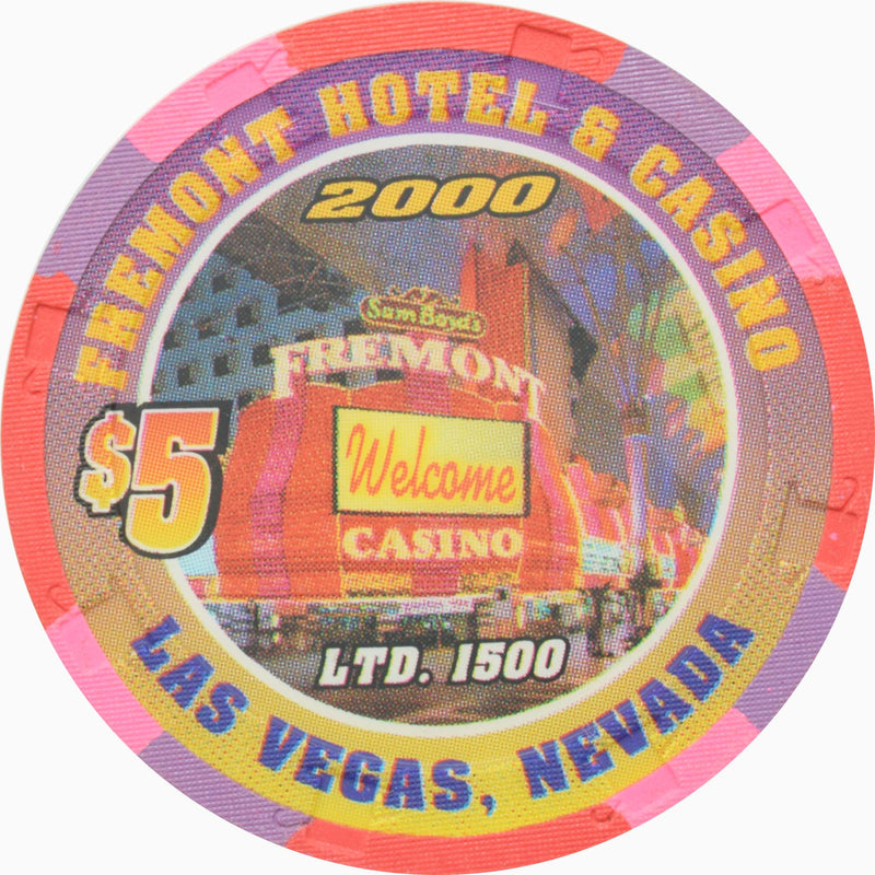 Fremont Casino Las Vegas Nevada $5 Richard Petty Chip 2000