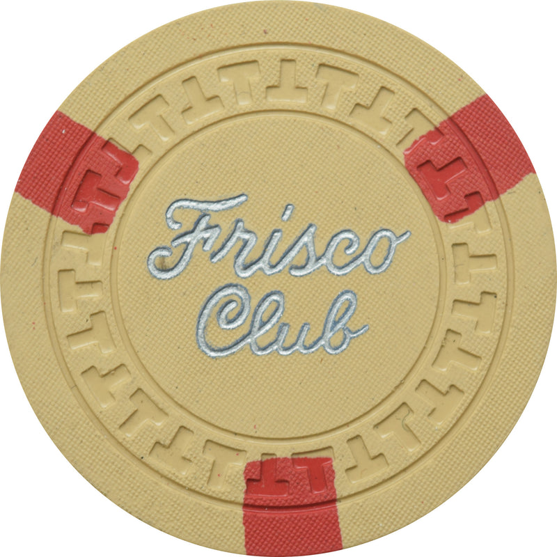 Frisco Club Casino Reno Nevada $100 Chip 1951