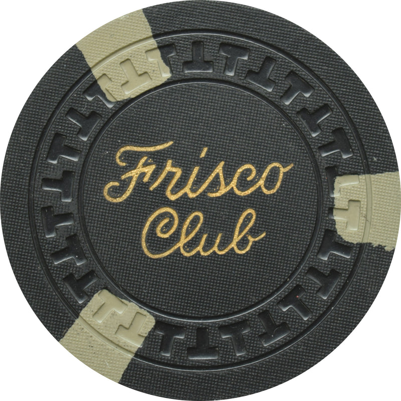 Frisco Club Casino Reno Nevada $25 Chip 1952