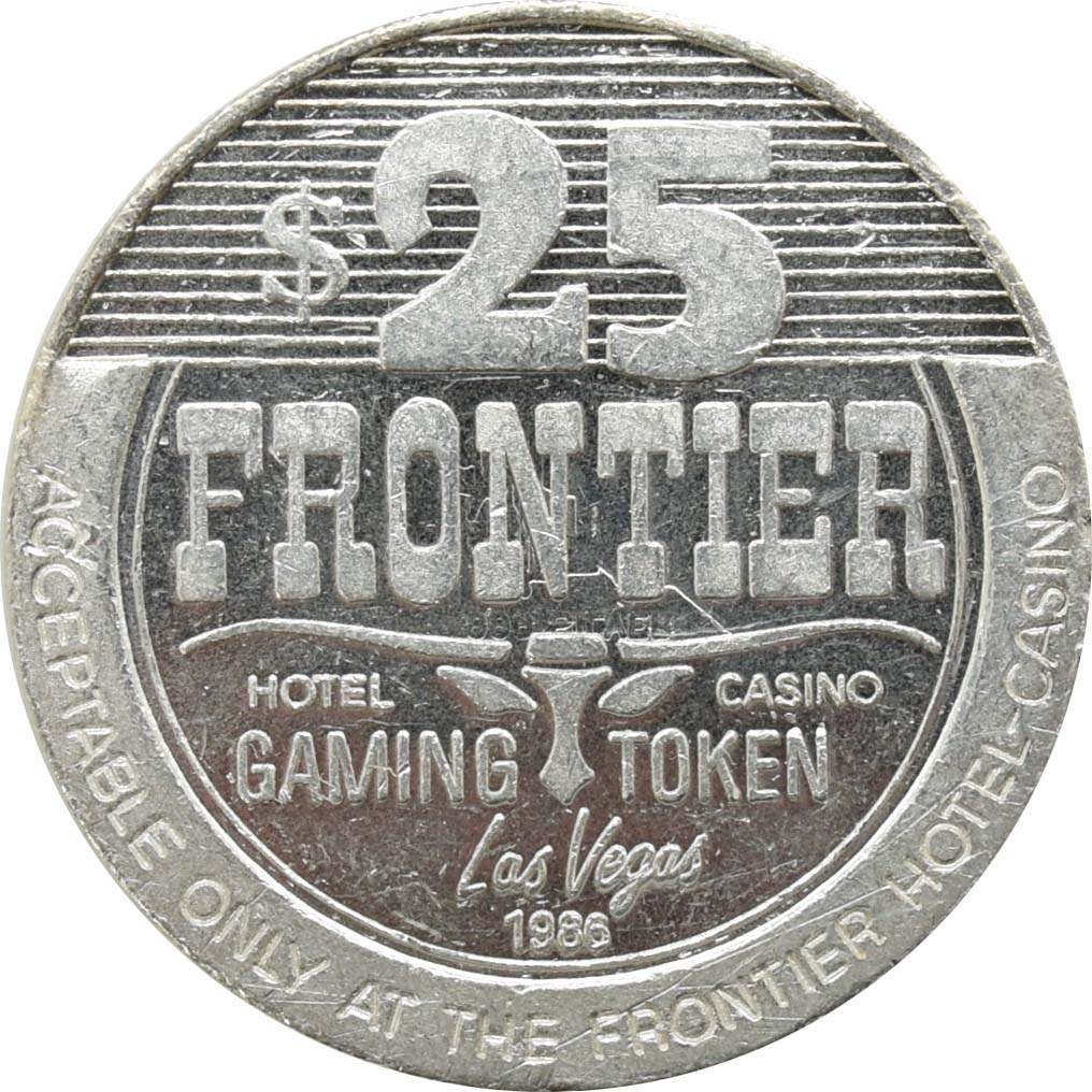 Frontier Casino Las Vegas Nevada $25 1 Troy Ounces .999 Silver Token 1986