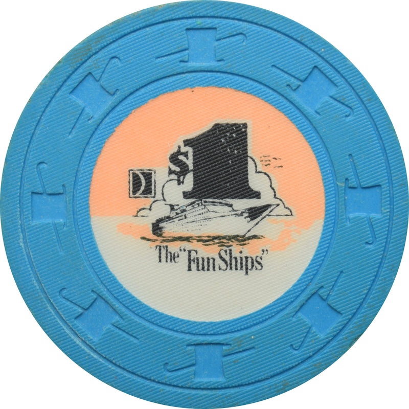 The FunShips Cruise Lines $1 Chip
