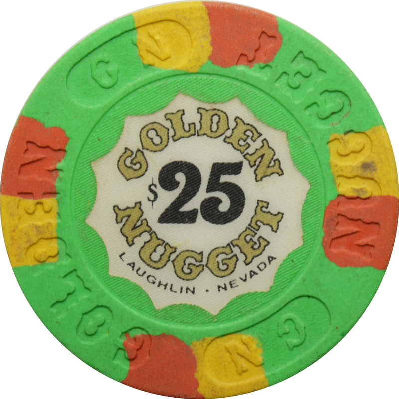 Golden Nugget Casino Laughlin Nevada $25 Chip 1988