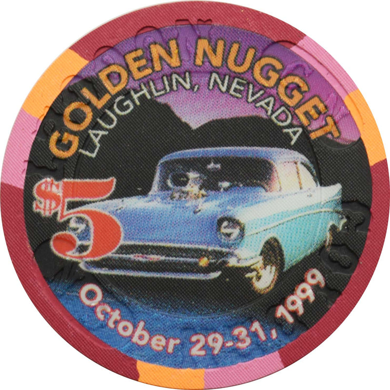 Golden Nugget Casino Laughlin Nevada $5 Chip Cool River Nights 1999