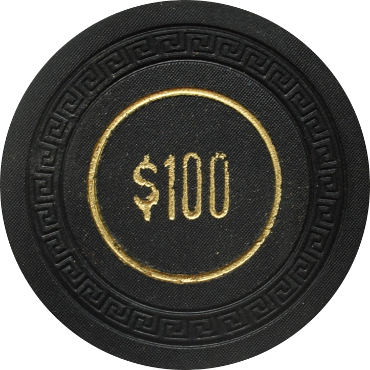 Generic $100 Black SmKey Unknown Location Casino Chip