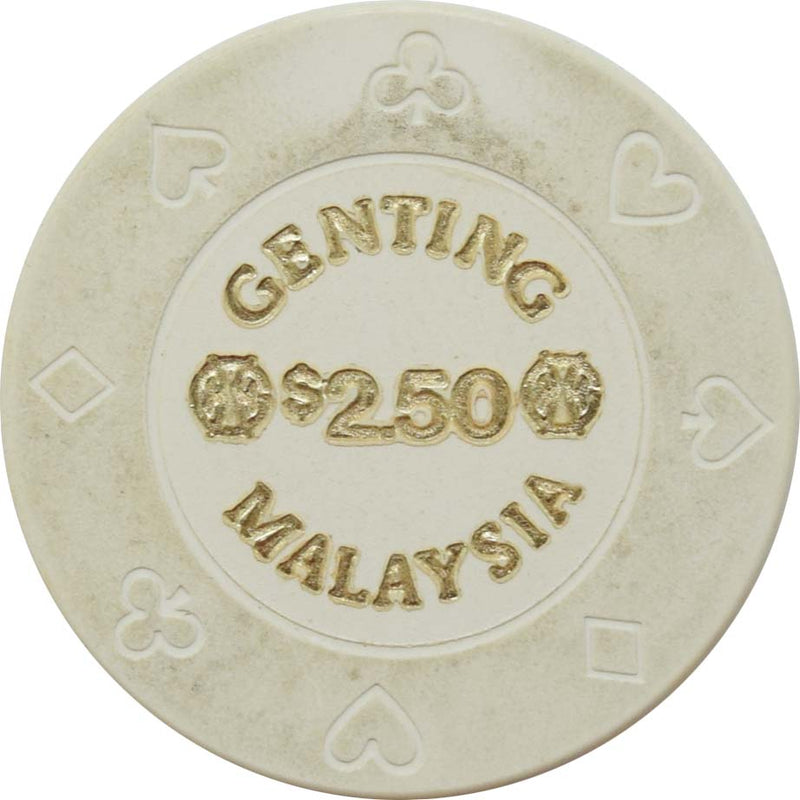 Casino de Genting $2.50 Chip Genting Highlands Malaysia
