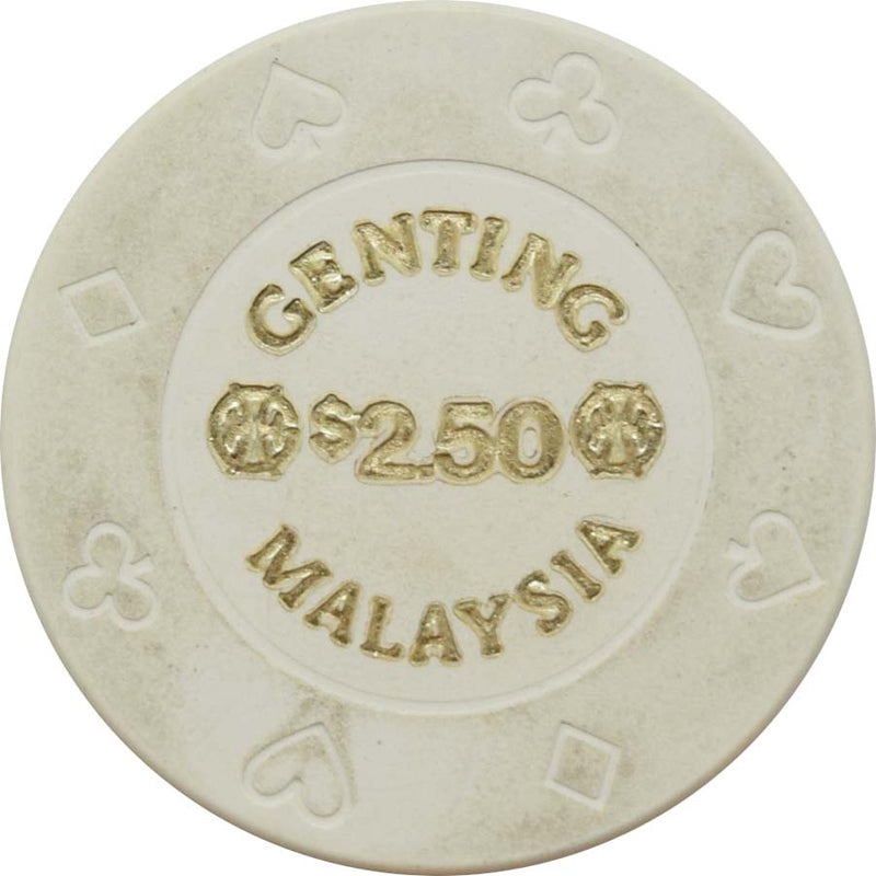 Casino de Genting $2.50 Chip Genting Highlands Malaysia