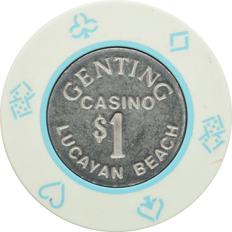 Genting Lucayan Beach Casino Freeport Bahamas $1 Chip