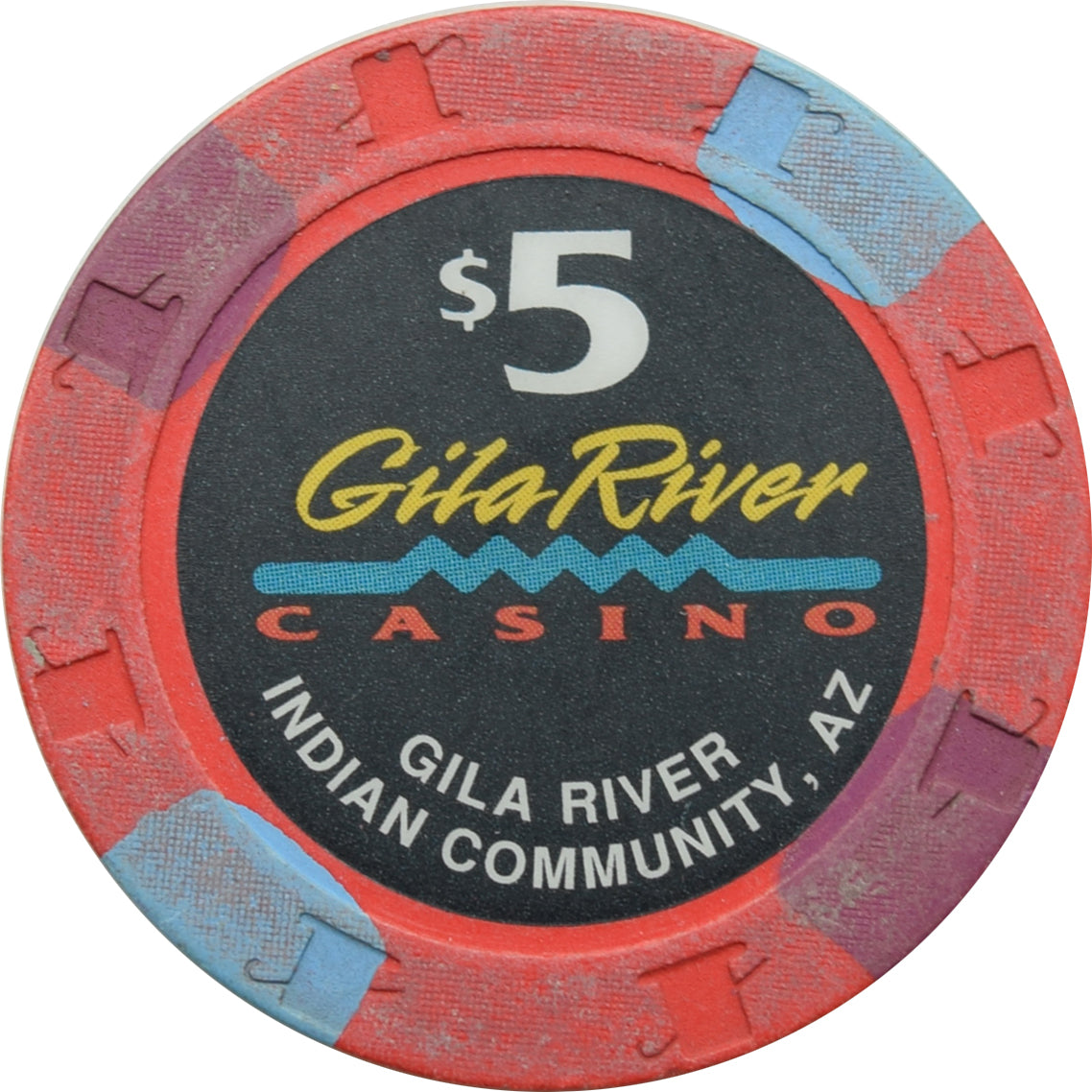 Gila River Casino Chandler Arizona $5 Chip