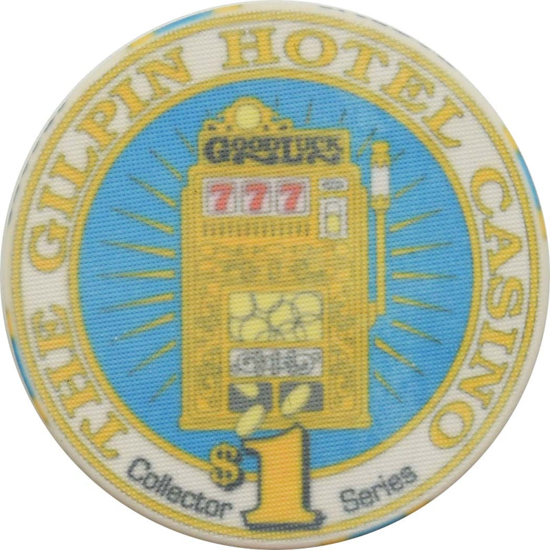 The Gilpin Casino Black Hawk Colorado $1 2nd Anniversary Chip