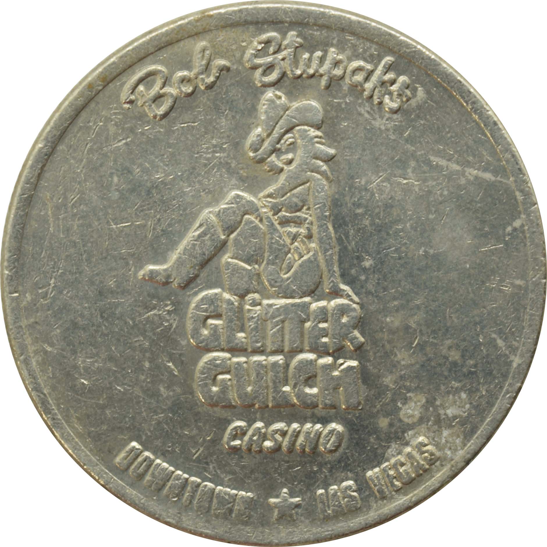 Glitter Gulch Casino Las Vegas Nevada $1 Token 1980