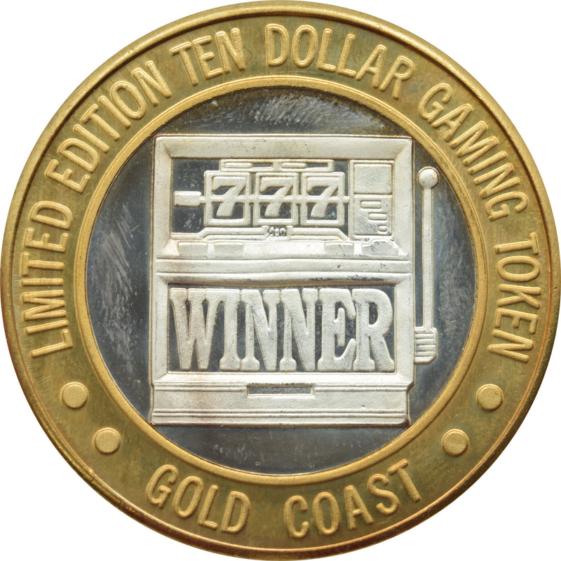 Gold Coast Casino Las Vegas "777 Winner" $10 Silver Strike .999 Fine Silver