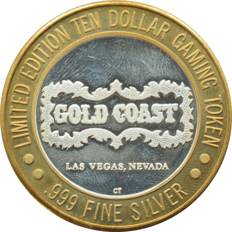 Gold Coast Casino Las Vegas "777 Winner" $10 Silver Strike .999 Fine Silver