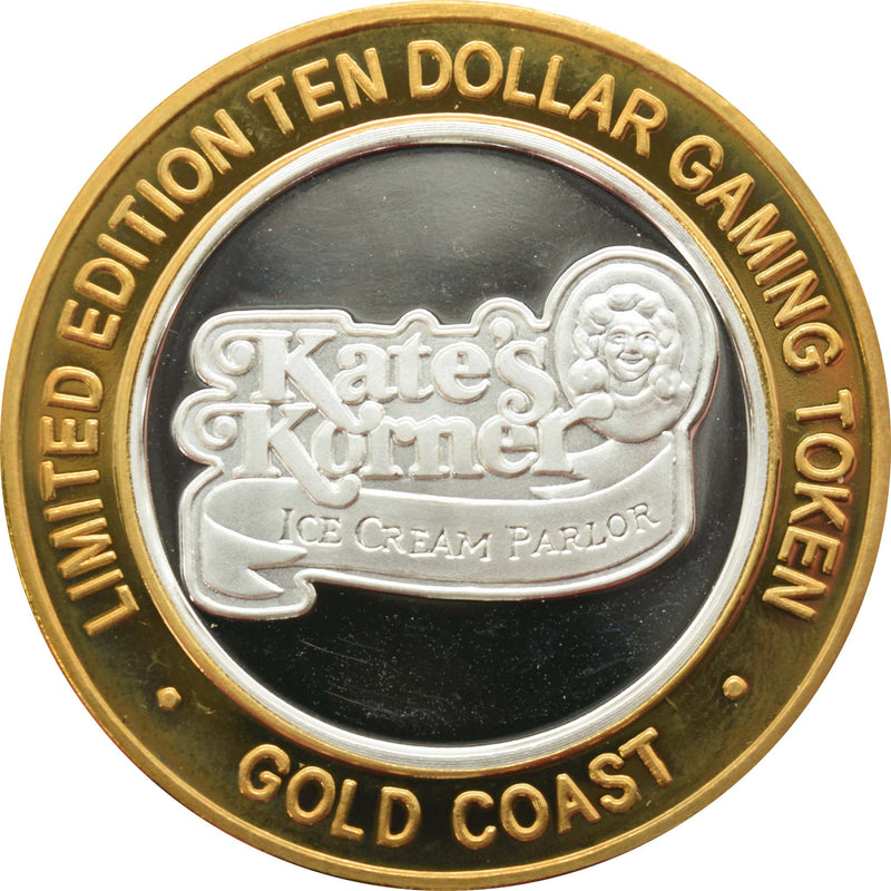 Gold Coast Casino Las Vegas "Kate's Corner" $10 Silver Strike .999 Fine Silver 2004