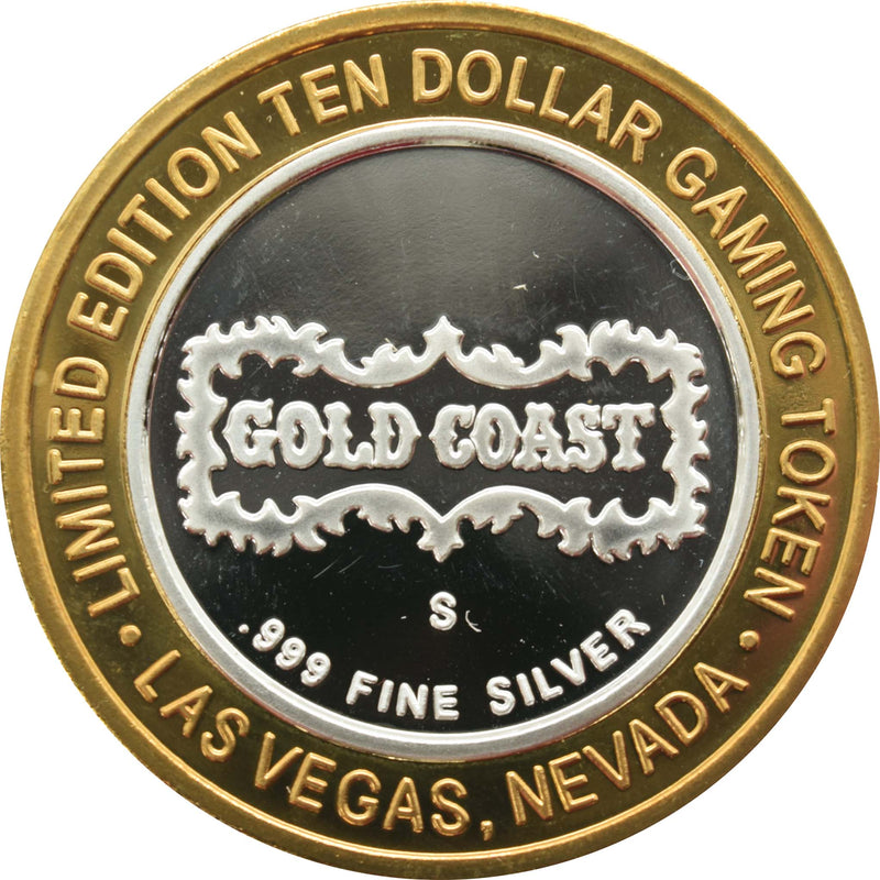 Gold Coast Casino Las Vegas "Kate's Corner" $10 Silver Strike .999 Fine Silver 2004