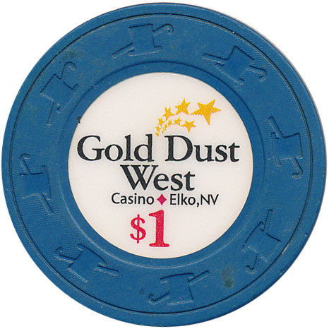 Gold Dust West Casino Chip, Elko Nevada, $1 Casino Chip - Spinettis Gaming - 1