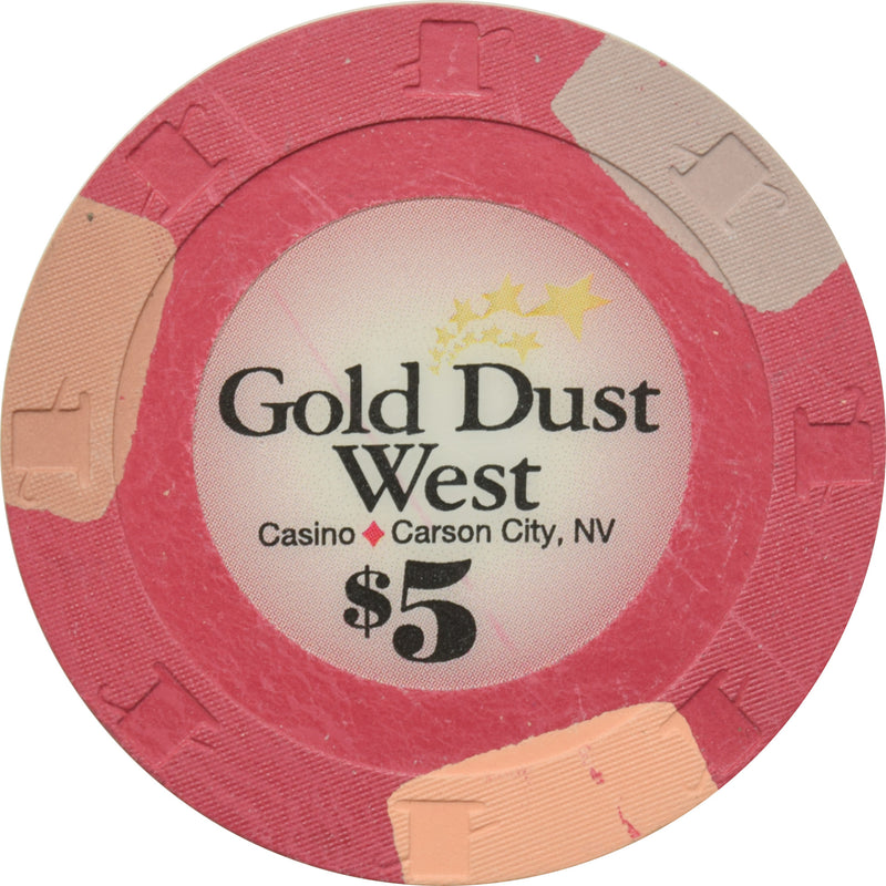 Gold Dust West Casino Las Vegas Nevada $5 Chip 2007