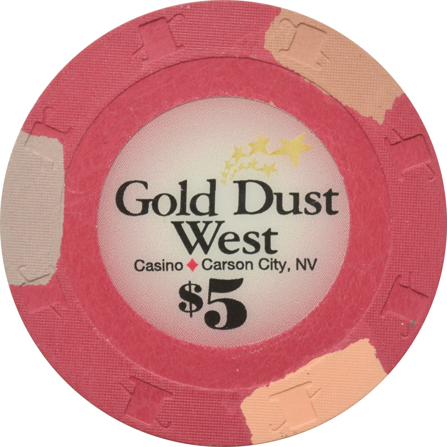 Gold Dust West Casino Las Vegas Nevada $5 Chip 2007