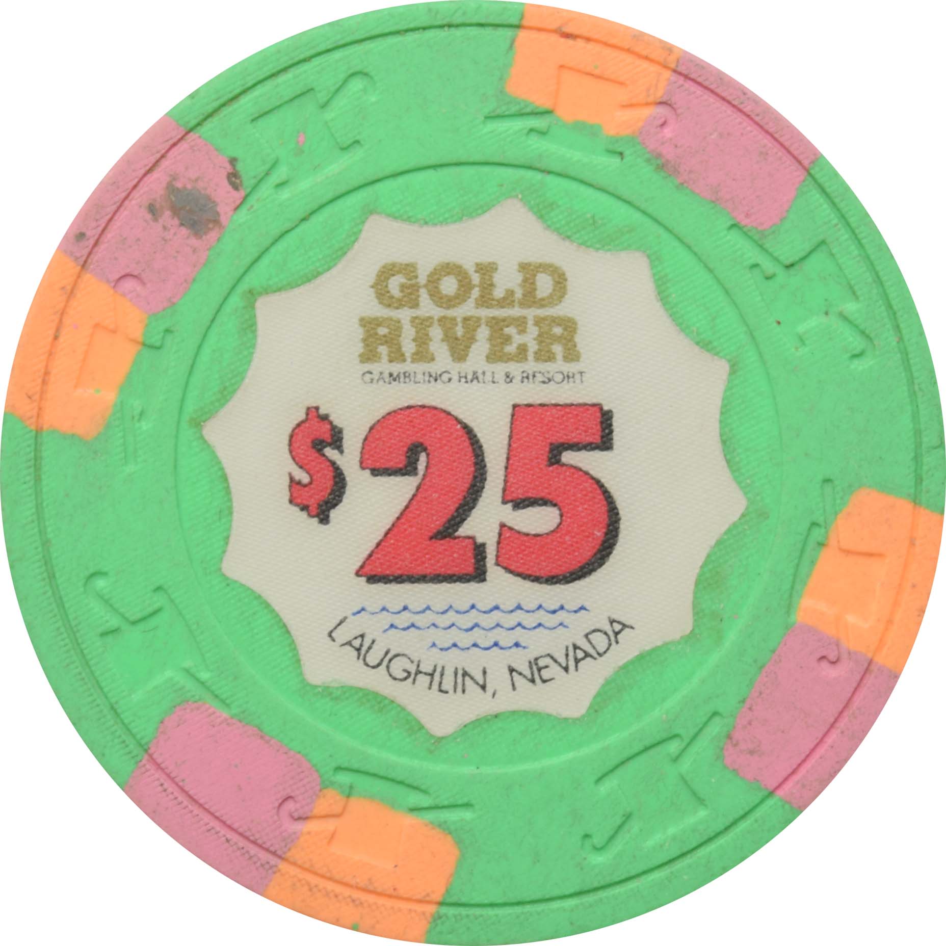 Gold River Casino Laughlin Nevada $25 Chip 1991