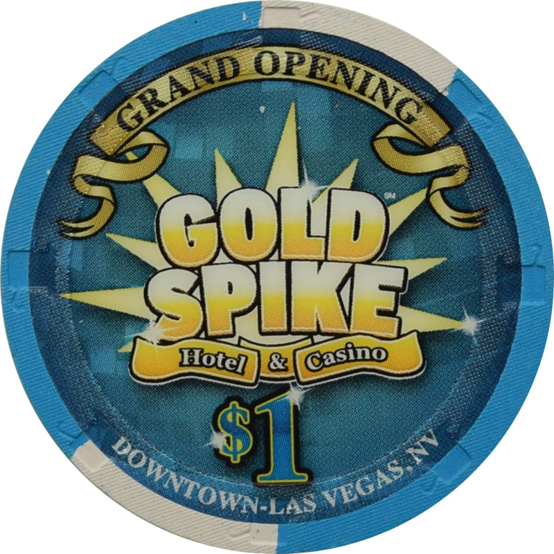 Gold Spike Casino Las Vegas Nevada $1 Grand Opening Chip 2009