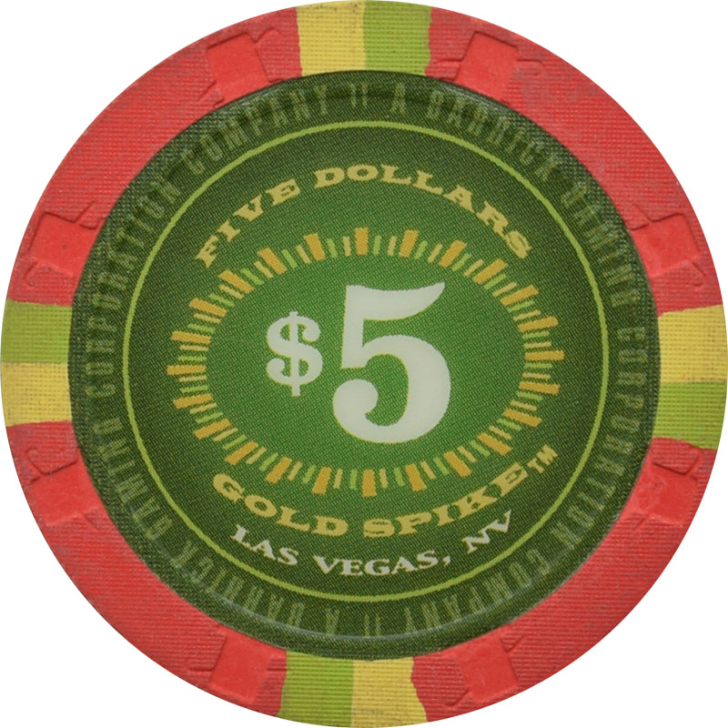 Gold Spike Casino Las Vegas Nevada $5 Chip 2004