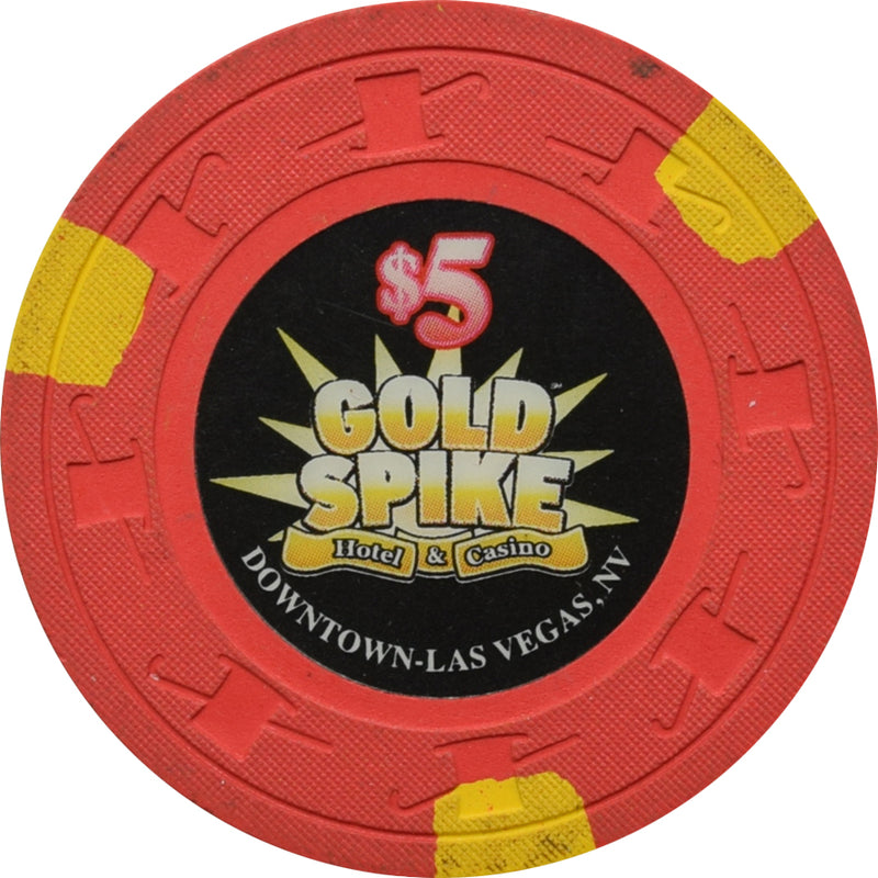 Gold Spike Casino Las Vegas Nevada $5 Chip 2009