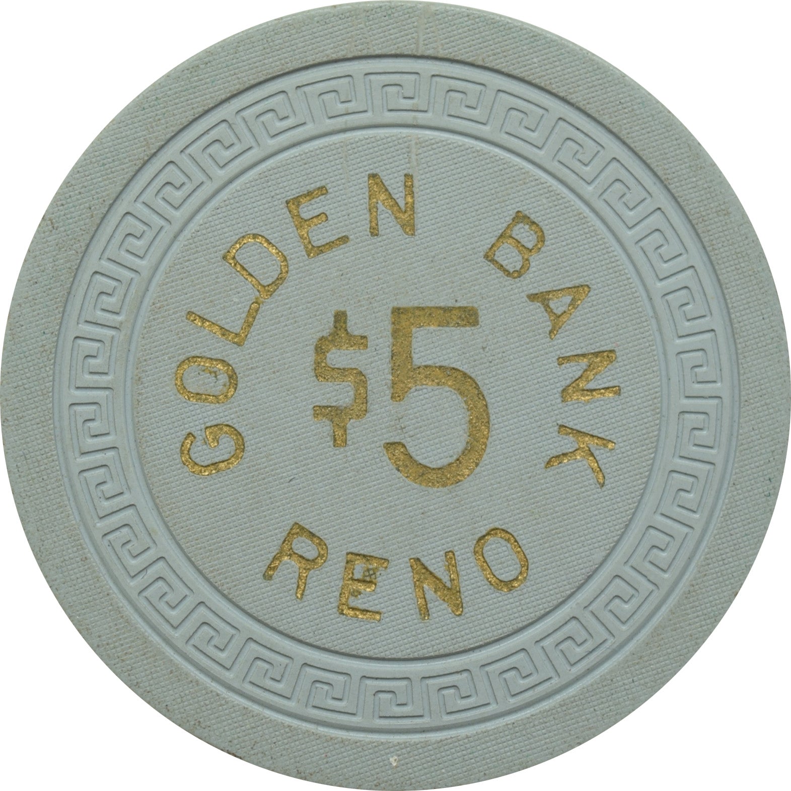 Golden Bank Club Casino Reno Nevada  $5 Chip 1950s