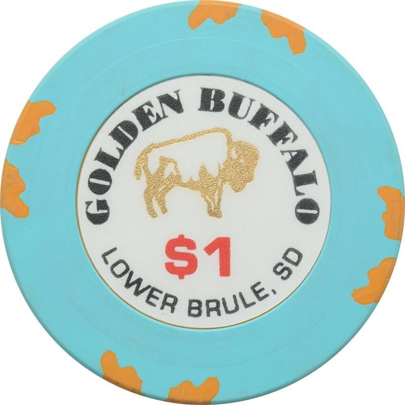 Golden Buffalo Casino Lower Brule South Dakota $1 Chip