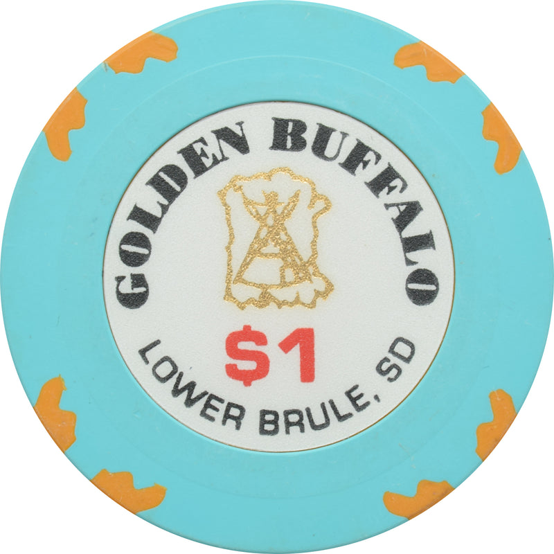 Golden Buffalo Casino Lower Brule South Dakota $1 Chip