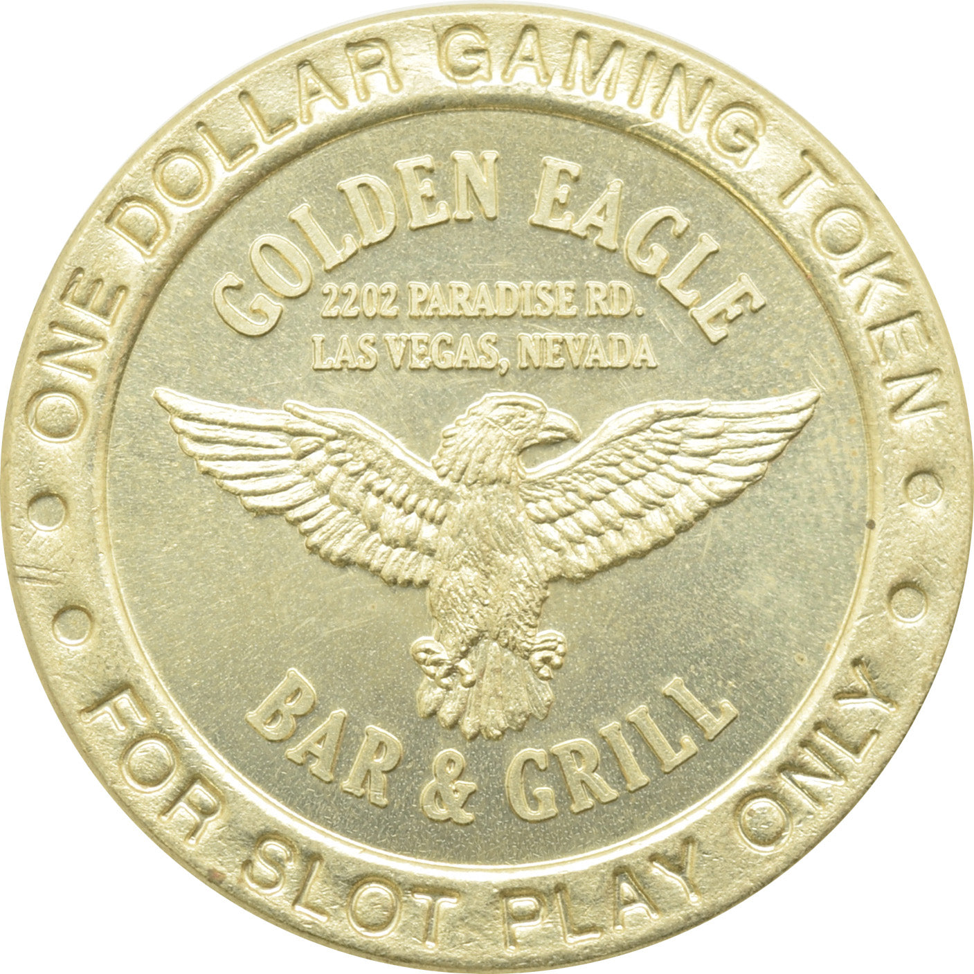 Golden Eagle Bar & Grill Las Vegas NV $1 Token 1996