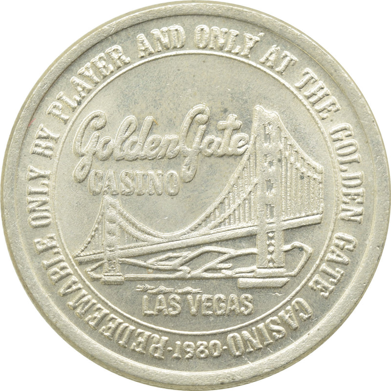 Golden Gate Casino Las Vegas NV $1 Token 1980