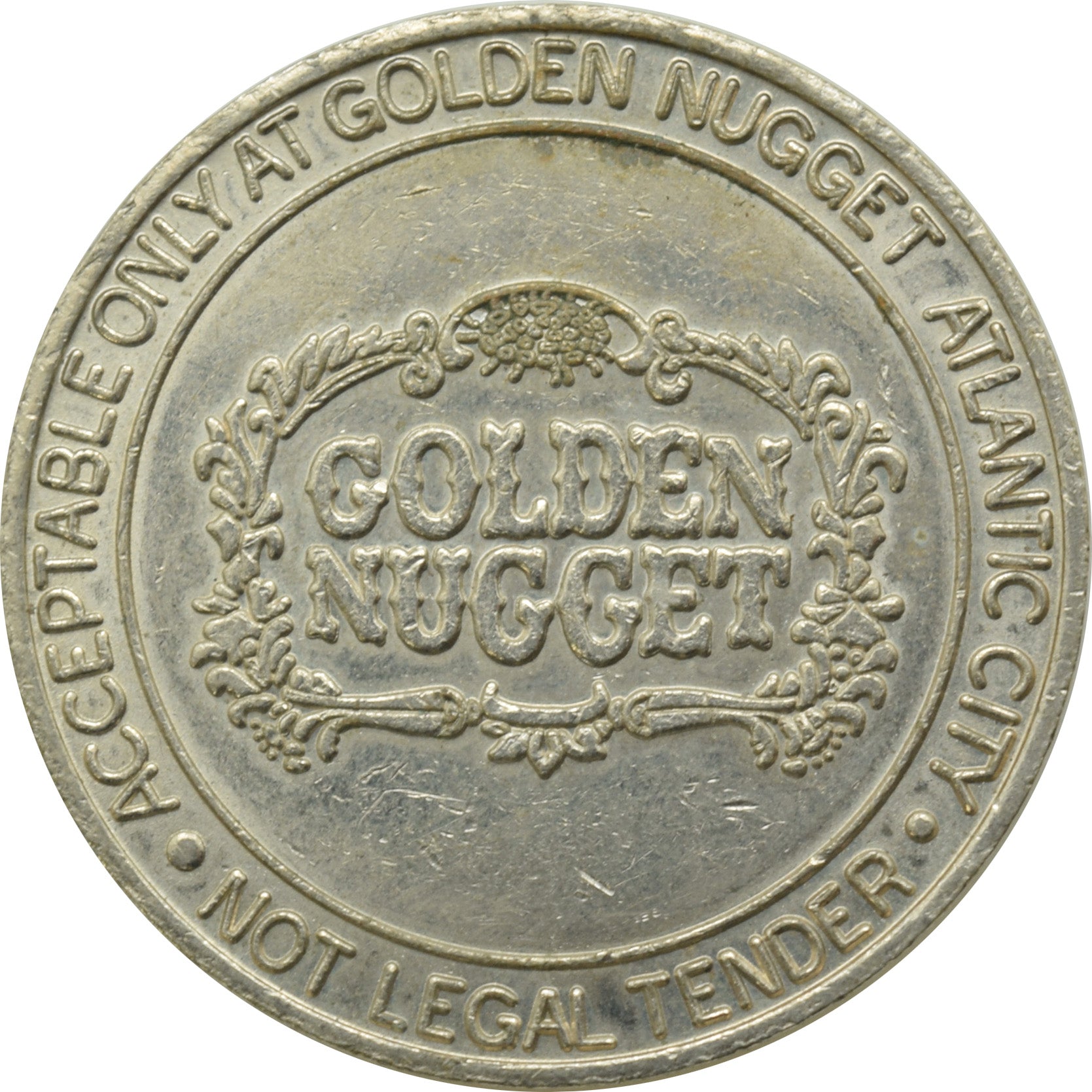 Golden Nugget Casino Atlantic City New Jersey $1 Token