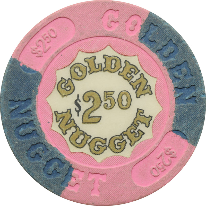Golden Nugget Casino Atlantic City New Jersey $2.50 Chip