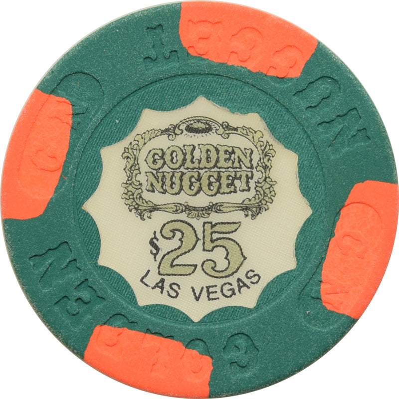 Golden Nugget Casino Las Vegas Nevada $25 Chip 1980s