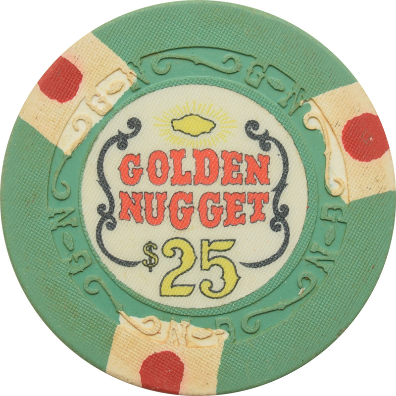 Golden Nugget Casino Las Vegas Nevada $25 Chip 1975