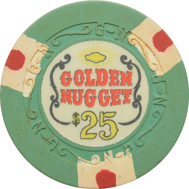 Golden Nugget Casino Las Vegas Nevada $25 Chip 1975