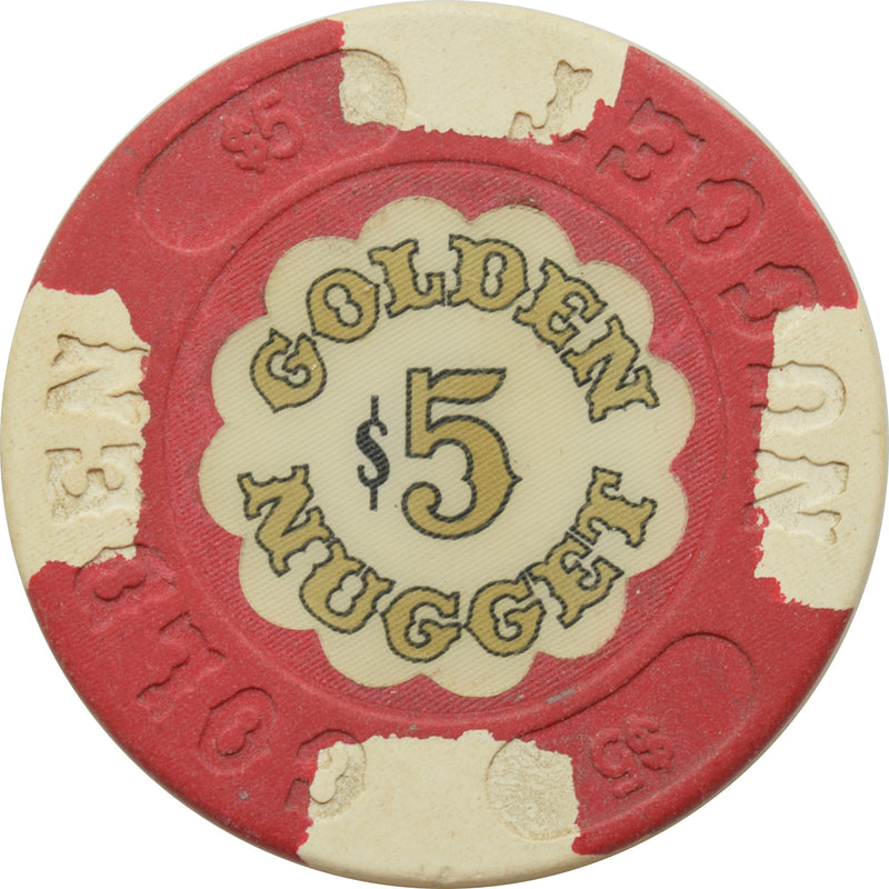 Golden Nugget Casino Atlantic City New Jersey $5 Chip